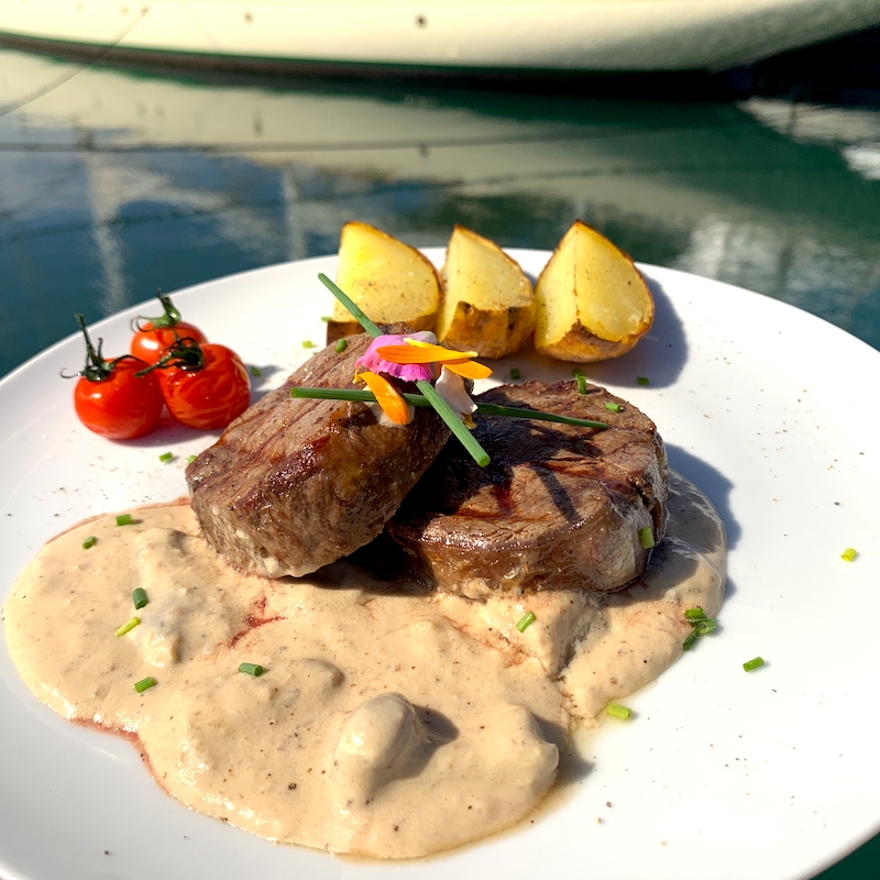 Solomillo de ternera al bosque