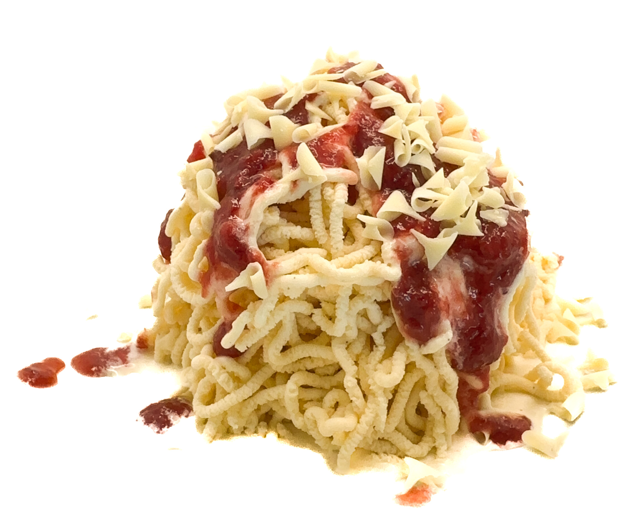 Helado espagueti